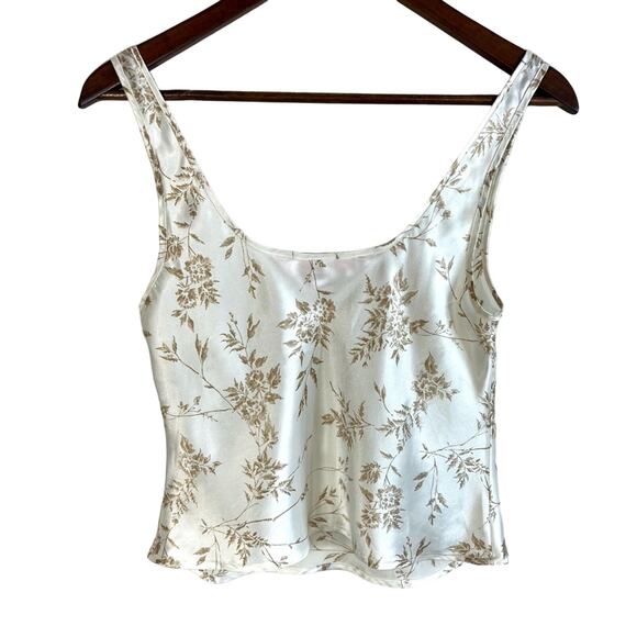 Victoria’s Secret cream and tan foliage tank top - Picture 4 of 5